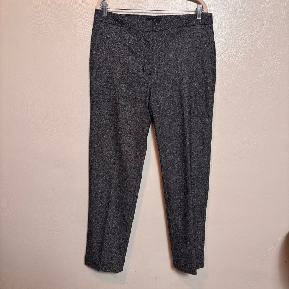 Talbots‎ Women’s Pants Wool Blend Dark Gray Black Size 12L Workplace Winter